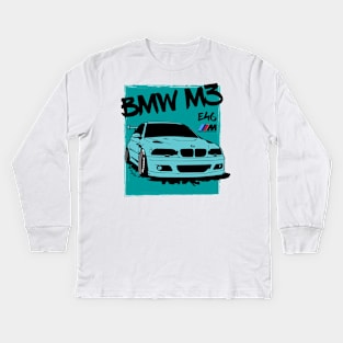 BMW E46 Kids Long Sleeve T-Shirt